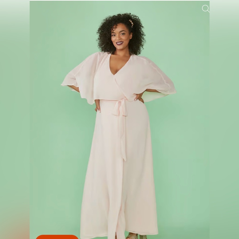 ModCloth Wrapped in Rapture Maxi dress., blush pink.  NWT size 2.  Wedding
